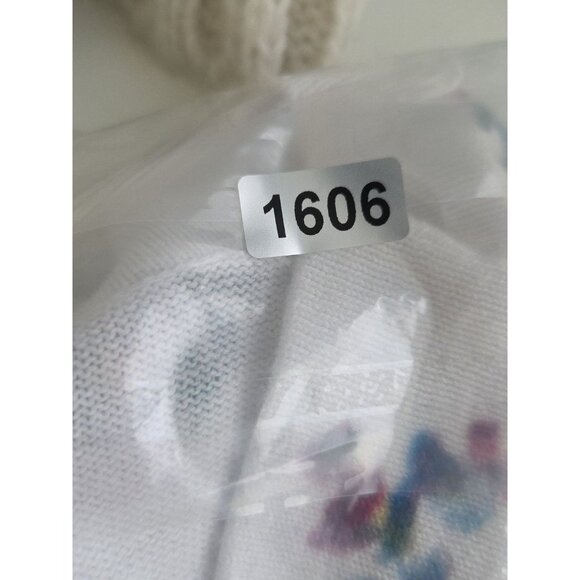 Orvis Cardigan Womens M Floral Watercolor Sweater Multi Color Medium - Picture 4 of 4